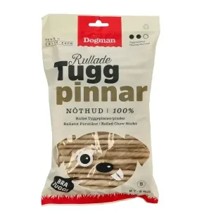 Dogman – Tyggestenger råhud, 100 stk.