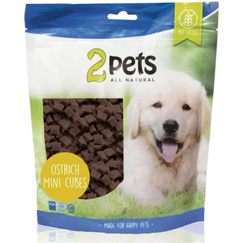Dogsnack Ostrich Mini Cubes