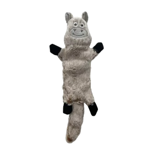 Donkey Eddie bamse med strikket effekt, 43 cm