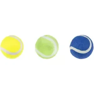 DT TENNIS BALL+SQUEAKER MULTI COLOUR 5CM 3PCS (6)