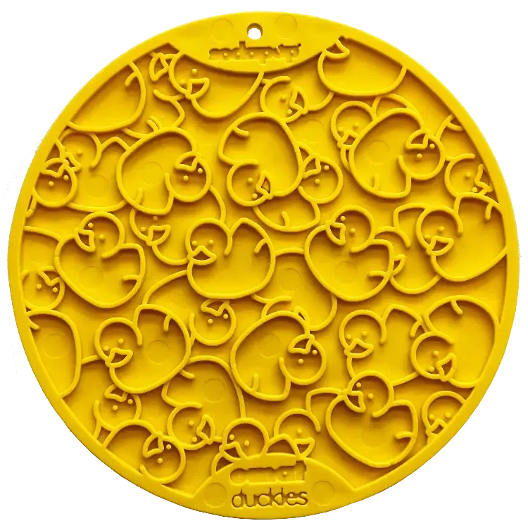 DUCKIES DESIGN EMAT ENRICHMENT slikkematte med sugekopper