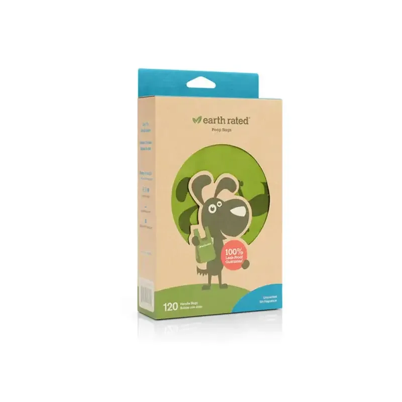 Earth Rated Eco-Friendly poser m/håndtak Neutral 120stk