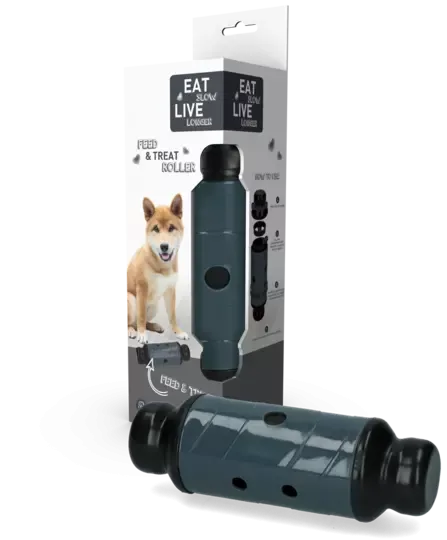 Eat Slow Live Longer Feed & Treat Roller Grå – Stor