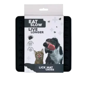Eat Slow Live Longer Lick Mat Cross