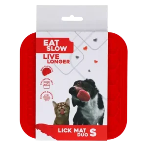 Eat Slow Live Longer Lick Mat Duo Small Rød