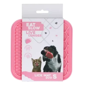 Eat Slow Live Longer Lick Mat Duo Small Rosa