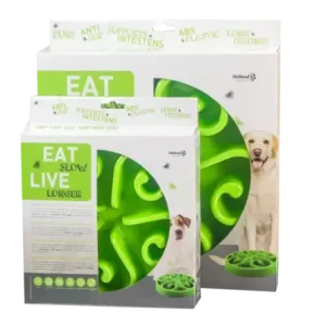 Eat Slow Live Longer Original Små – Grønn Matskål mot sluking 20,5 cm