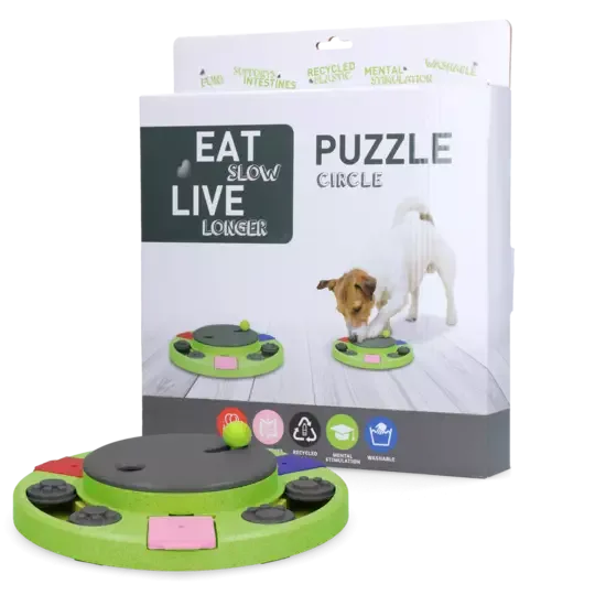 Eat Slow Live Longer Puzzle Circle