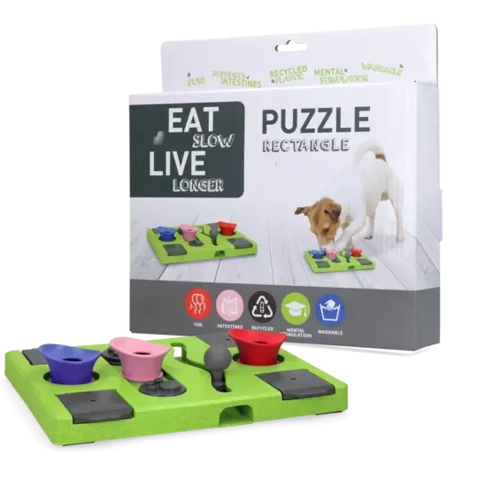 Eat Slow Live Longer Puzzle Rectangle