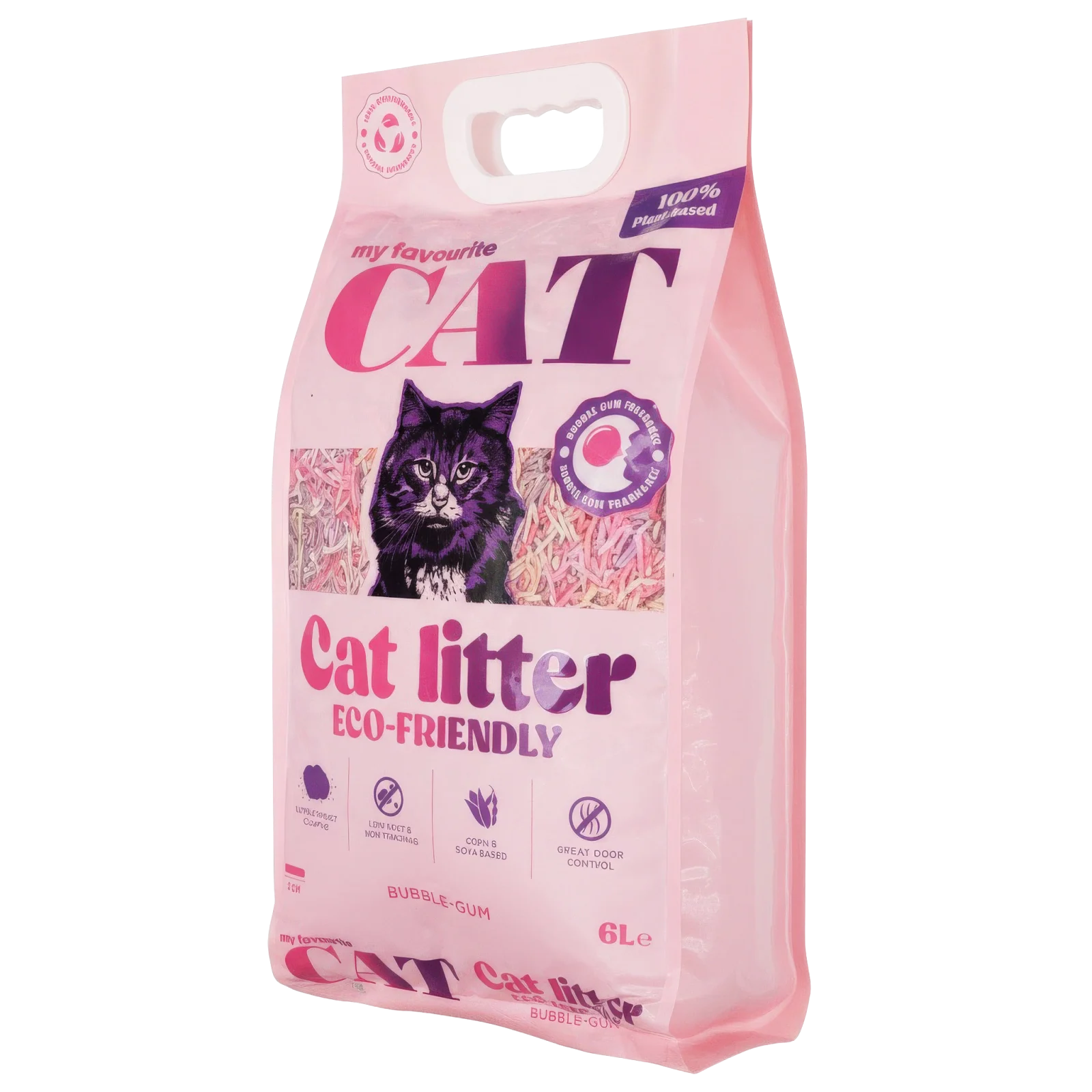 Eco-Friendly Cat Litter - Bubble-gum