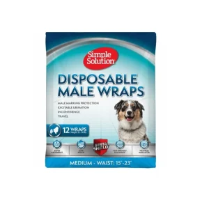 ENGANGSBLEIER Simple Solution, Hannhund, 12 stk., M