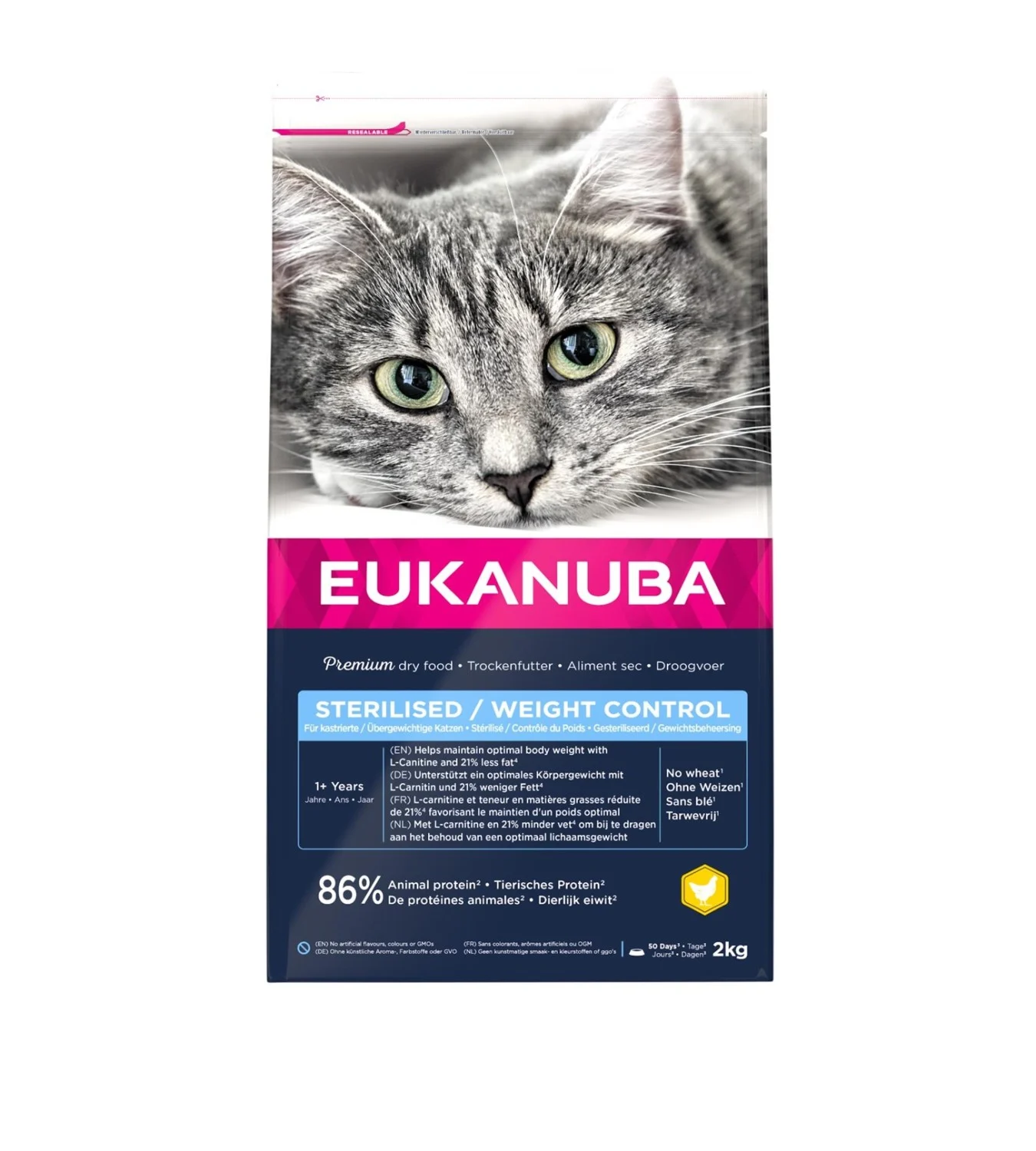 Euk Cat Sterilised/Weight Control 2 kg