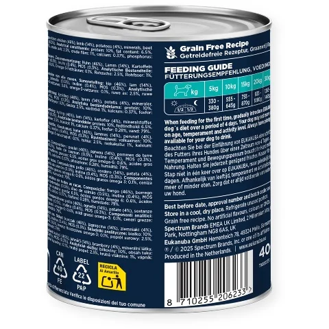EUK WET, Adult Dogs, Lamb With Potatoes 400g. - Image 2