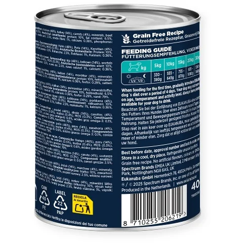 EUK WET, Adult Dogs, Turkey With Carrots 400g. - Image 2