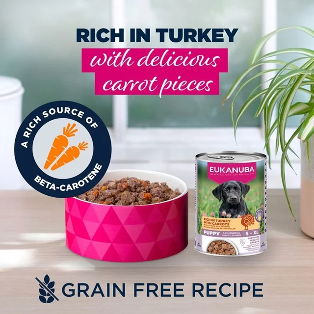 EUK WET, Puppies, Turkey With Carrots 400g. - Image 2
