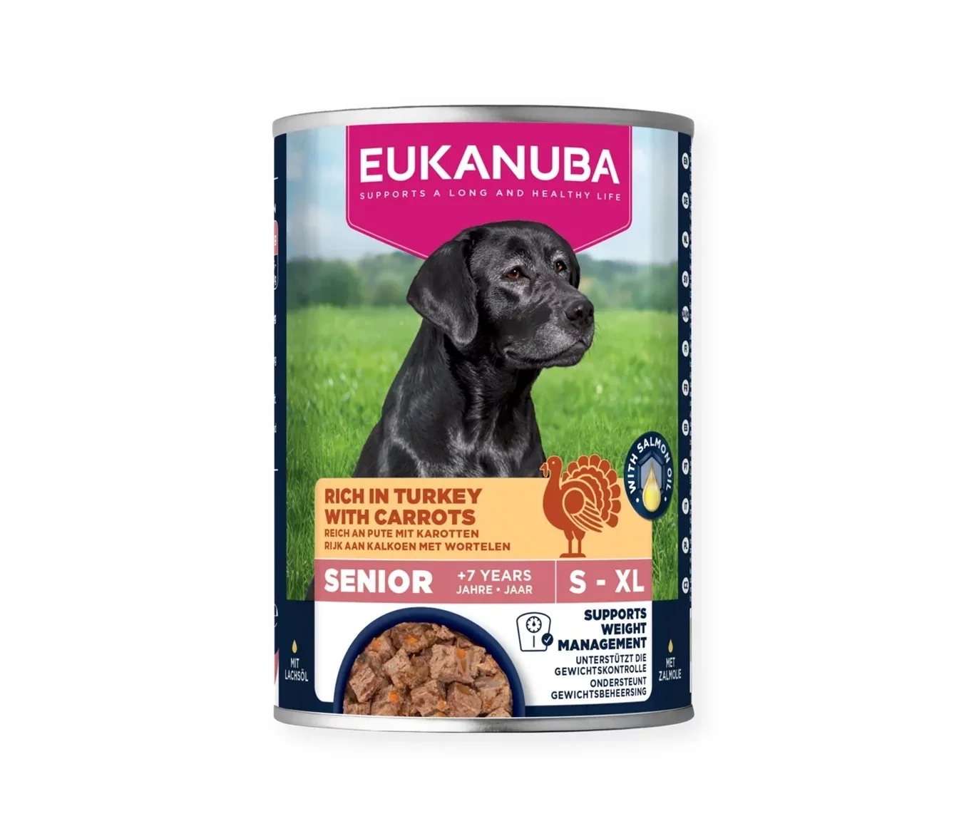 EUK WET, Senior Dogs, Turkey With Carrots, 400g.
