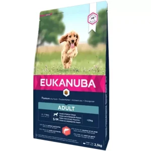 Eukanuba Adult Small/Medium Breed Laks & Bygg