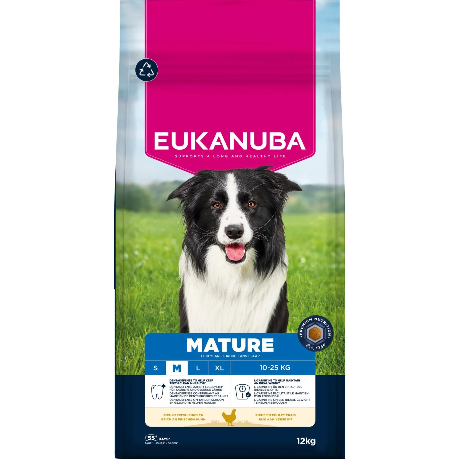EUKANUBA Mature Medium Breed kylling