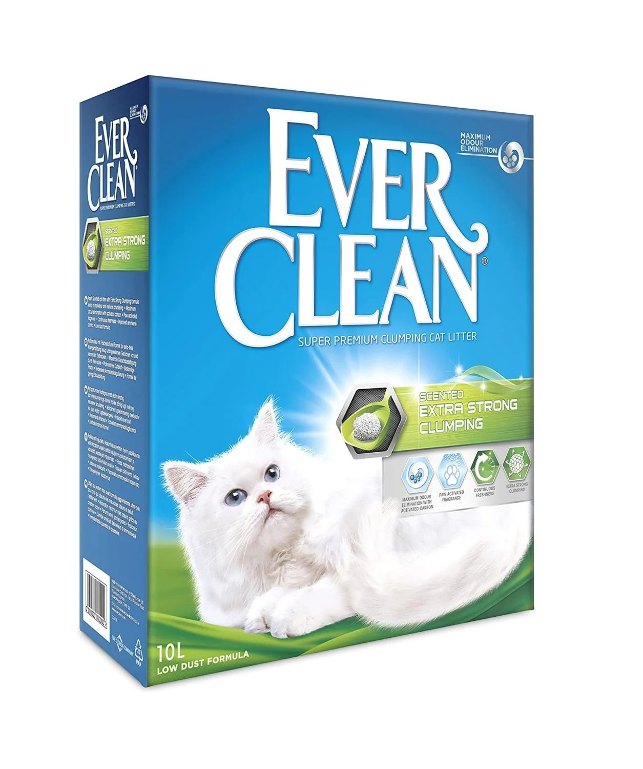 EVER CLEAN 10L. (Grønn) Extra Strong Clumping, Scented