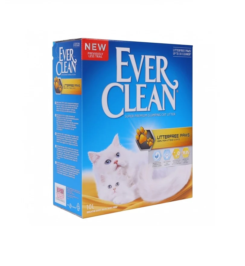 EVER CLEAN 10L. (Gul) Litterfree Paws