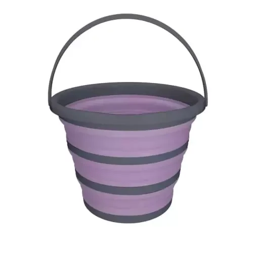 Excellent Horse Bucket Foldable Purple/Gray