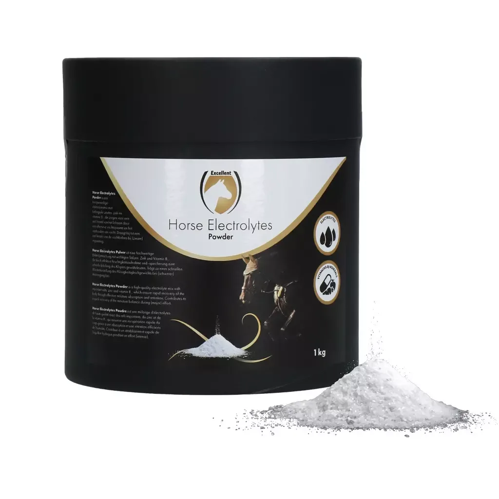 Excellent Horse Elektrolytt Pulver 1kg – Optimal Væskebalanse & Rask Restitusjon