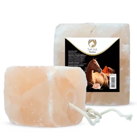 Excellent Horse Himalaya Saltstein 2-3 kg – Mineralrik Slikkestein med Tau for Hest