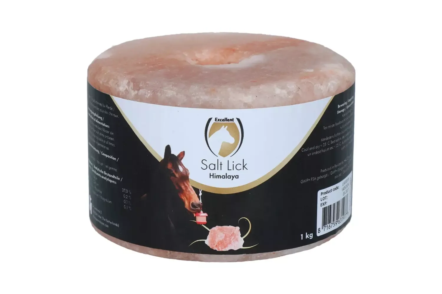 Excellent Horse Himalayasalt Slikkestein 1 kg – Dekk Saltbehov & Motvirker Kjedsomhet