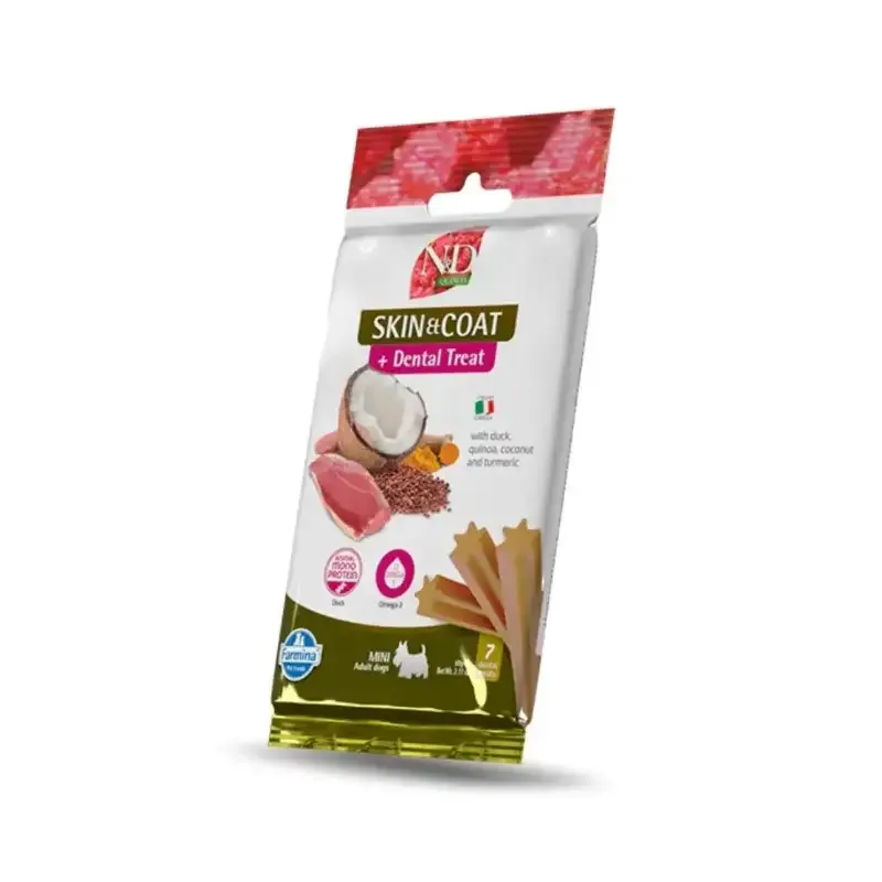 Farmina Dog Dental Treat Quinoa Skin Coat Duck Adult