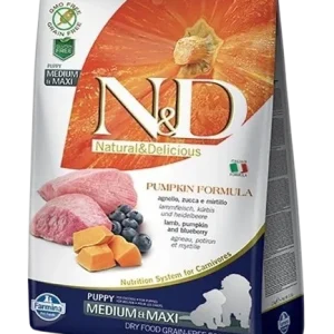 Farmina Dog N&D Pumpkin Lamb & Blueberry Puppy Medium/Maxi