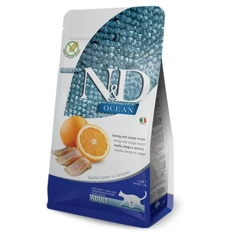 Farmina N&D Cat Ocean Herring & Orange Adult 1,5kg
