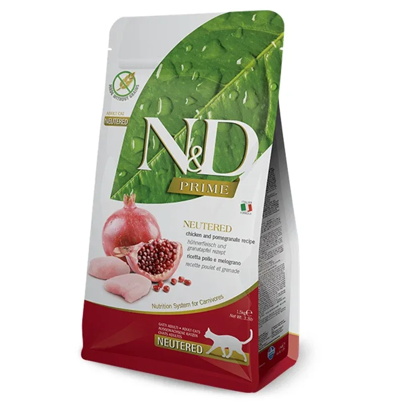 Farmina N&D Cat Prime Chicken & Pomegranate Neutered Adult 1,5kg