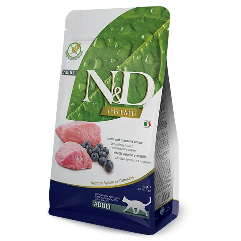 Farmina N&D Cat Prime Lamb & Blueberry Adult 5kg