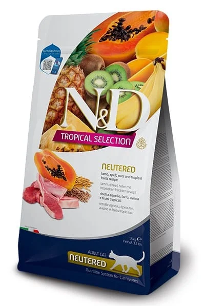 Farmina N&D Cat Tropical Selection Lamb Adult Neutered 1,5kg