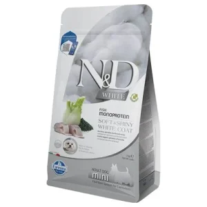 Farmina N&D Dog Adult Mini White med havabbor, fennikel & spirulina
