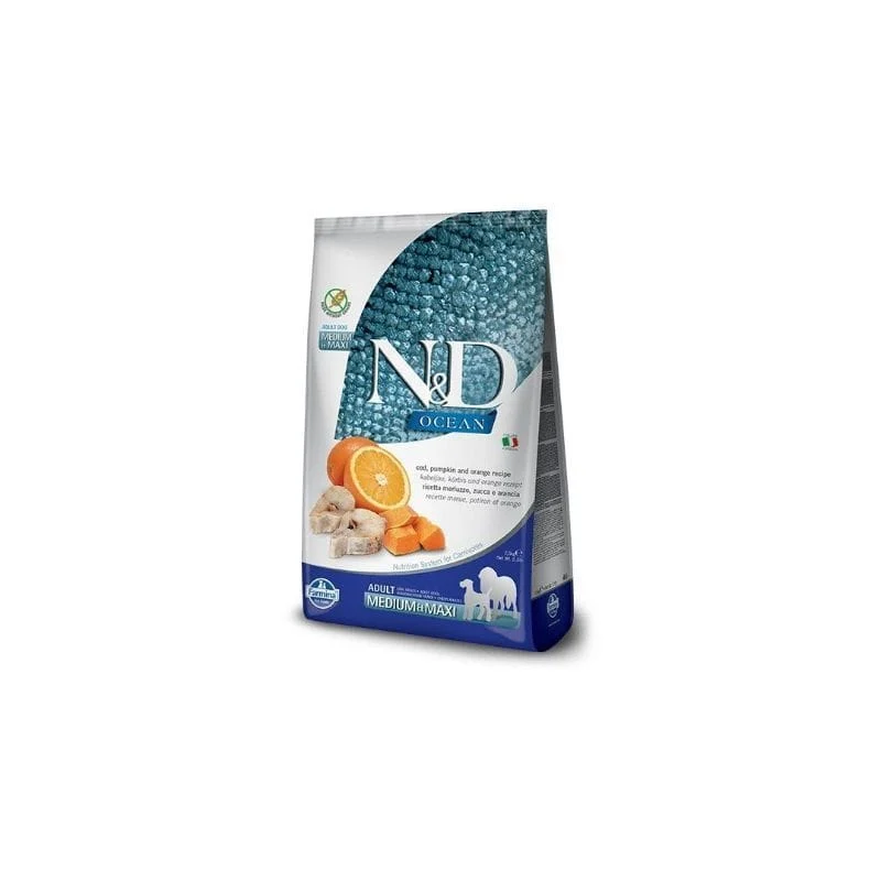 Farmina N&D Dog Ocean Cod, Pumpkin & Orange Adult Medium & Maxi 2,5kg