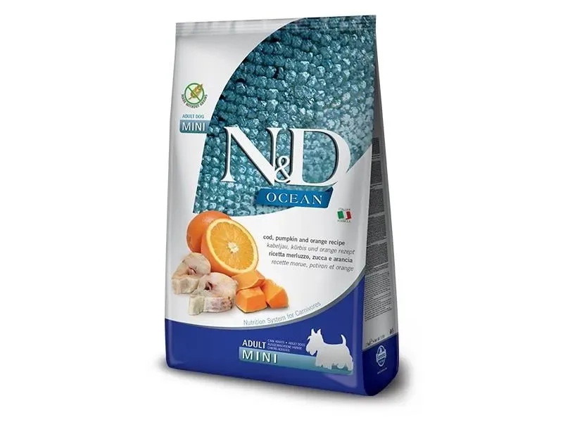 Farmina N&D Dog Ocean Cod, Pumpkin & Orange Adult Mini 7kg