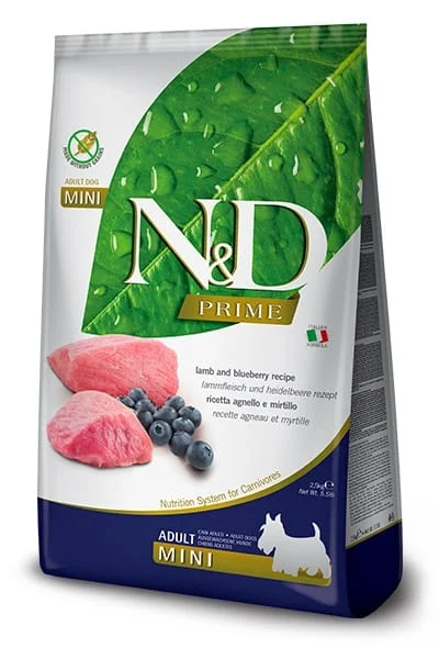 Farmina N&D Dog Prime Lamb & Blueberry Adult Mini 2,5kg