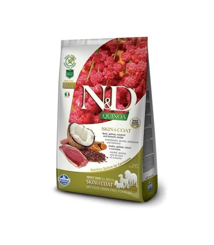Farmina N&D Dog Quinoa Skin & Coat, Duck & Coconut Adult All Breeds 2,5kg