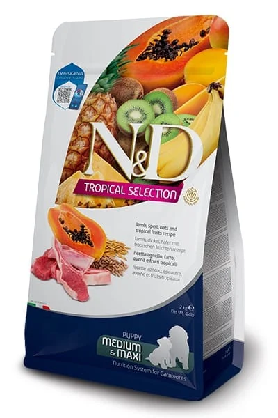 Farmina N&D Dog Tropical Selection Lamb Puppy Medium/maxi 10kg