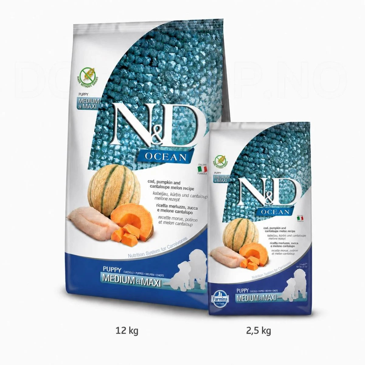Farmina N&D Ocean Cod Pumpkin & Melon Puppy Med/Max