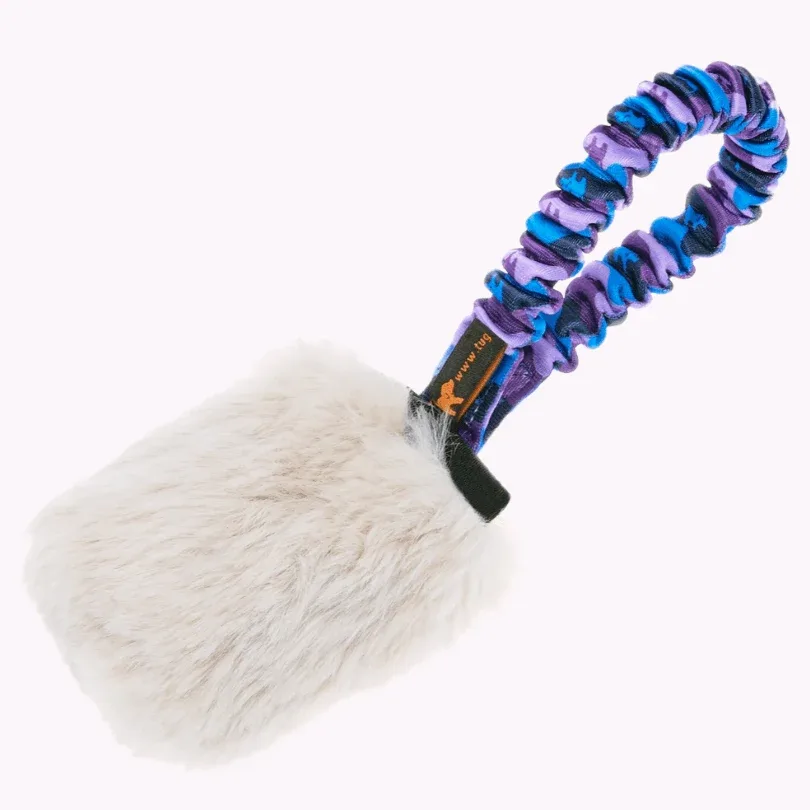 Faux Fur Pocket Bungee Squeaker