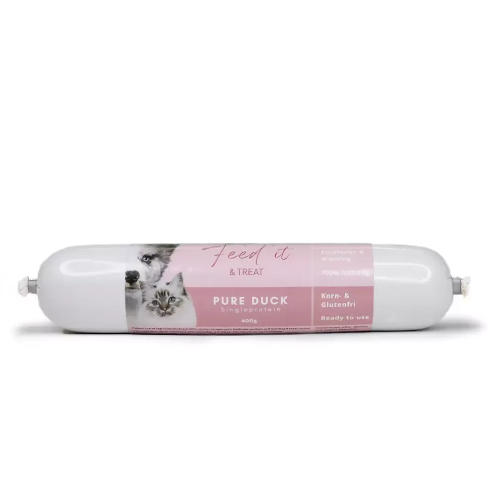 Feed’it & Treat Pure And (400g) – Hypoallergen Treningspølse (Hund/Katt)