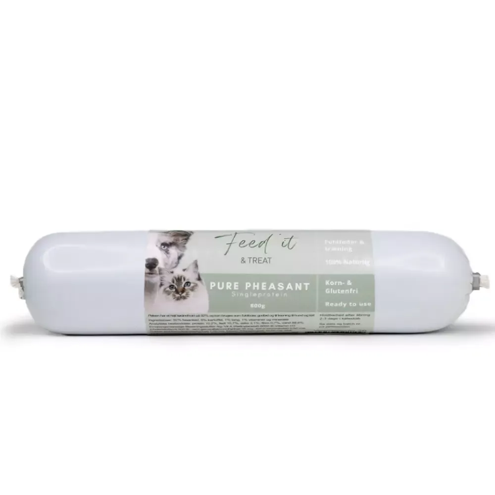 Feed’it & Treat Pure Fasan godbitpølse 800g