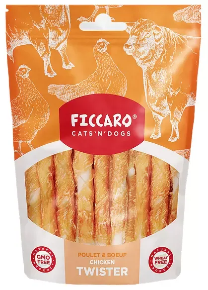 FICCARO – Kylling & Råhud Twister 100g (10)