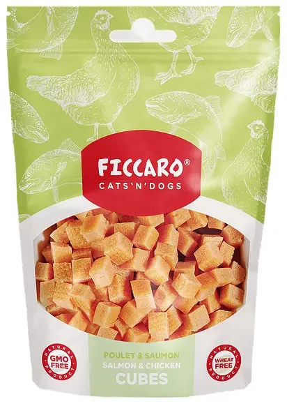 FICCARO – Laks & Kylling Terninger 100g (10)