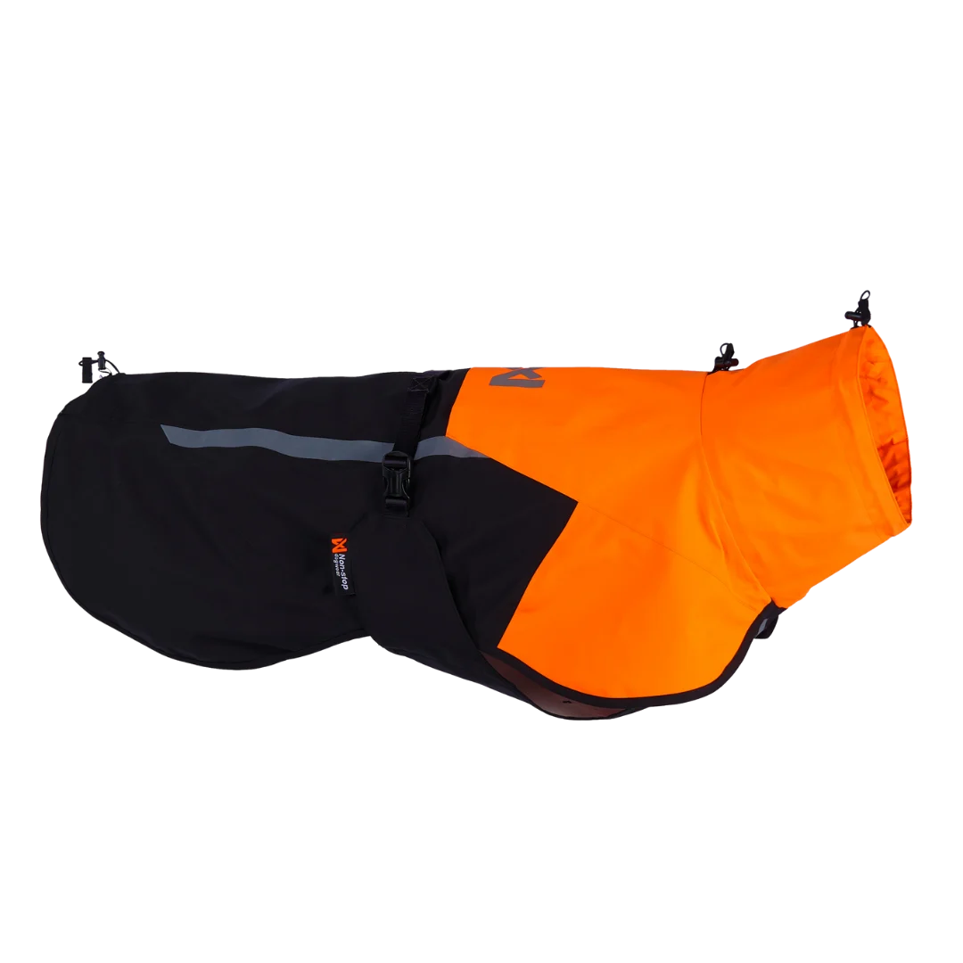 Fjord regndekken sort/oransje
