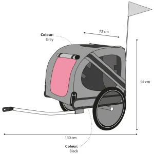 Flamingo Sykkelvogn for hund