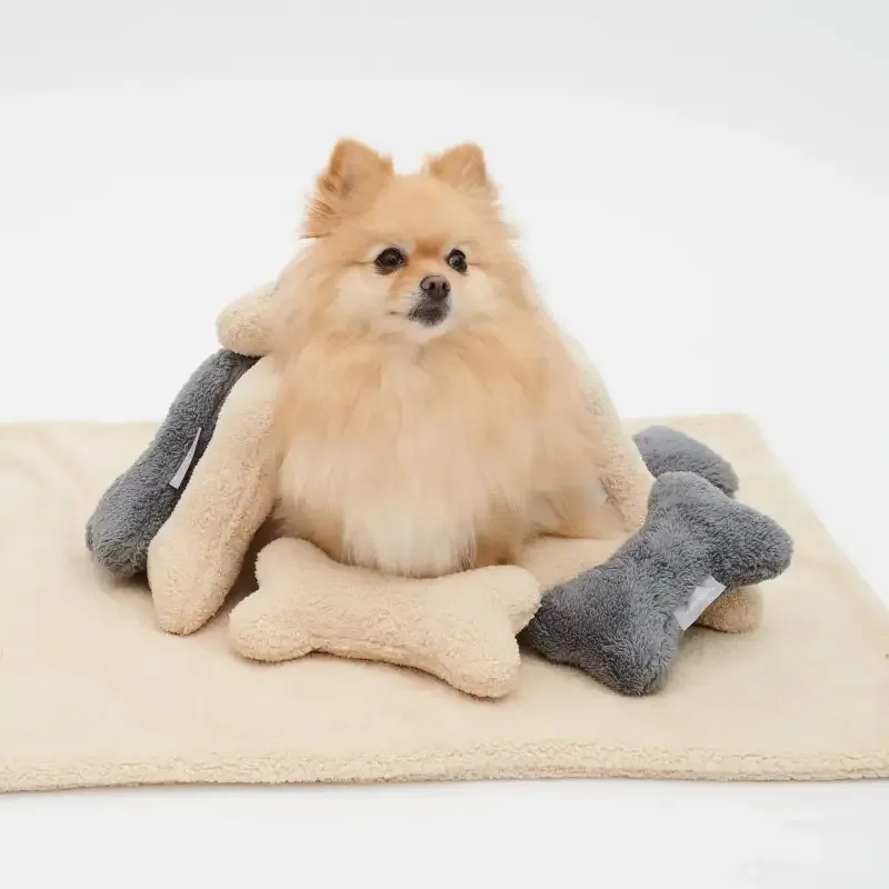 FLUFFY DOG BLANKET SAND