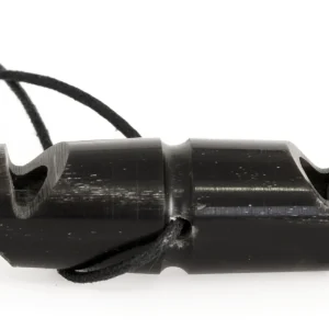 Fl酶yte Horn Dobbeltone Svart 7,1cm